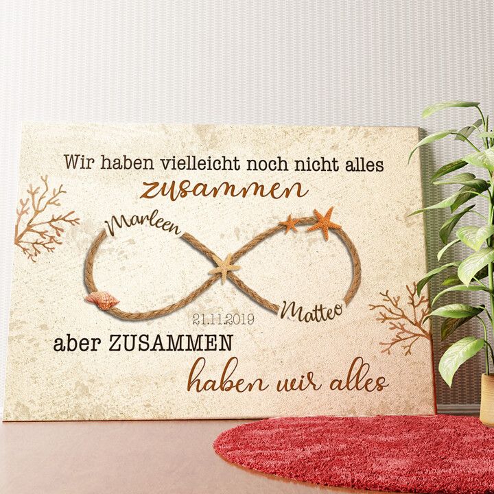 Du bist alles Wandbild personalisiert