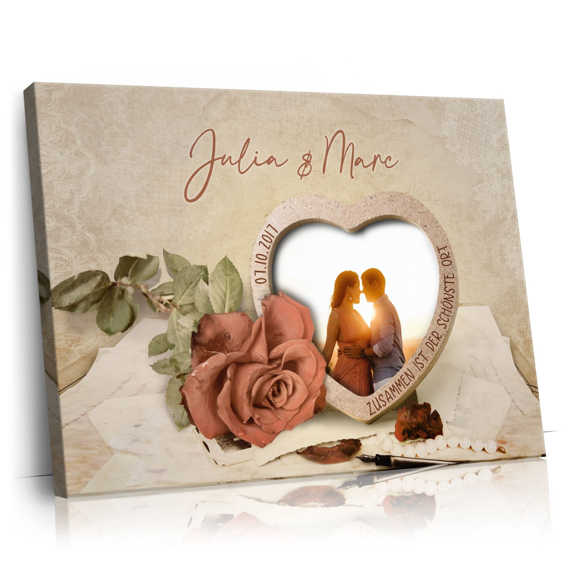 Personalisierbares Geschenk Glücklich verliebt
