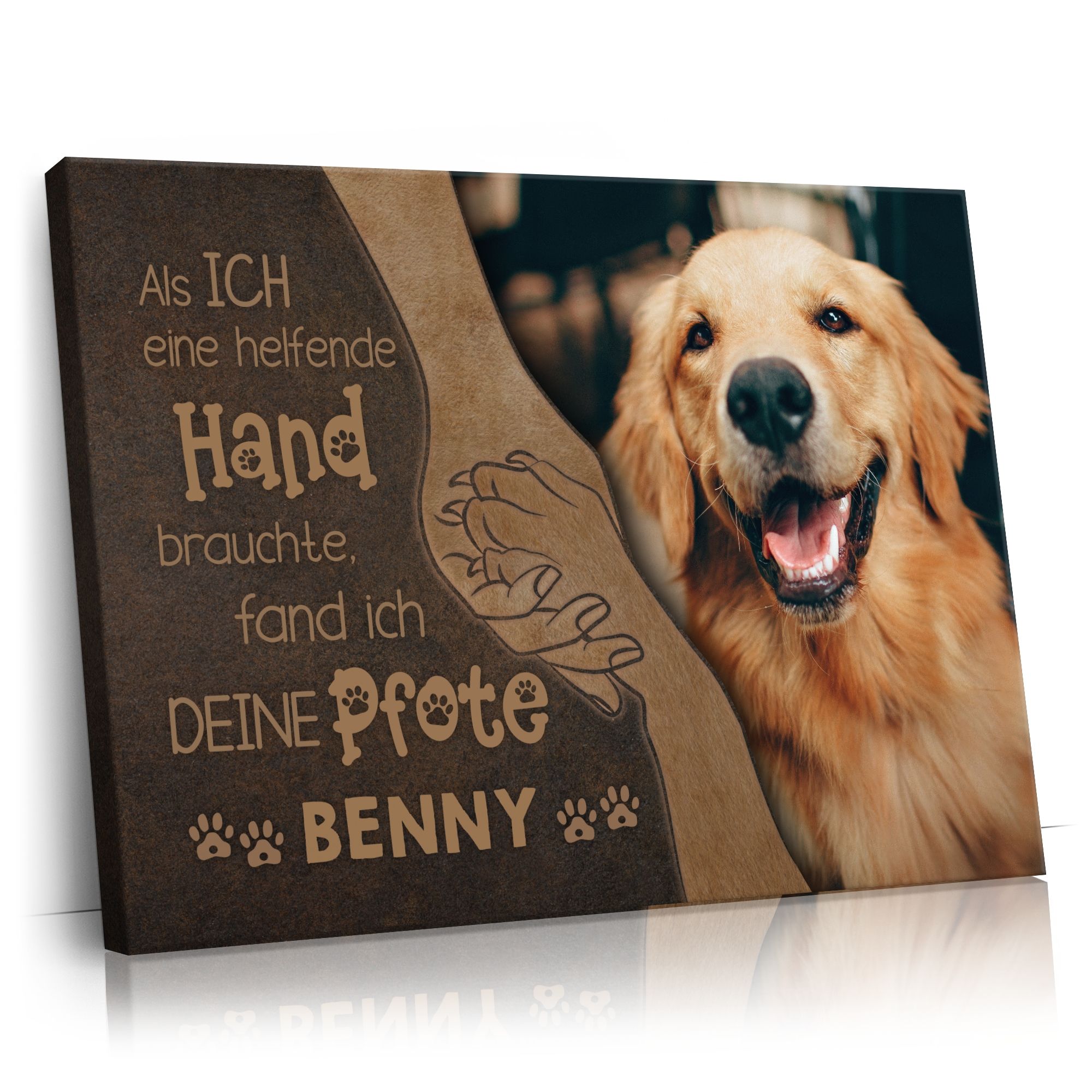 Personalisierbares Geschenk Helfende Pfote