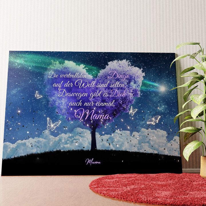 Mama gibts nur einmal Wandbild personalisiert